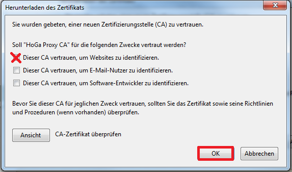 Anleitung zum Zertifikat herunterladen Anleitung zum Zertifikat herunterladen